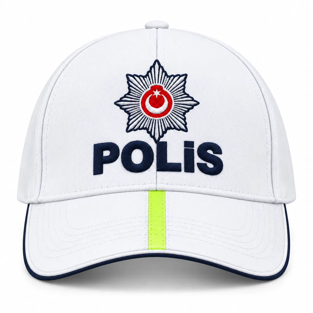 BUJE Beyaz Polis Şapka