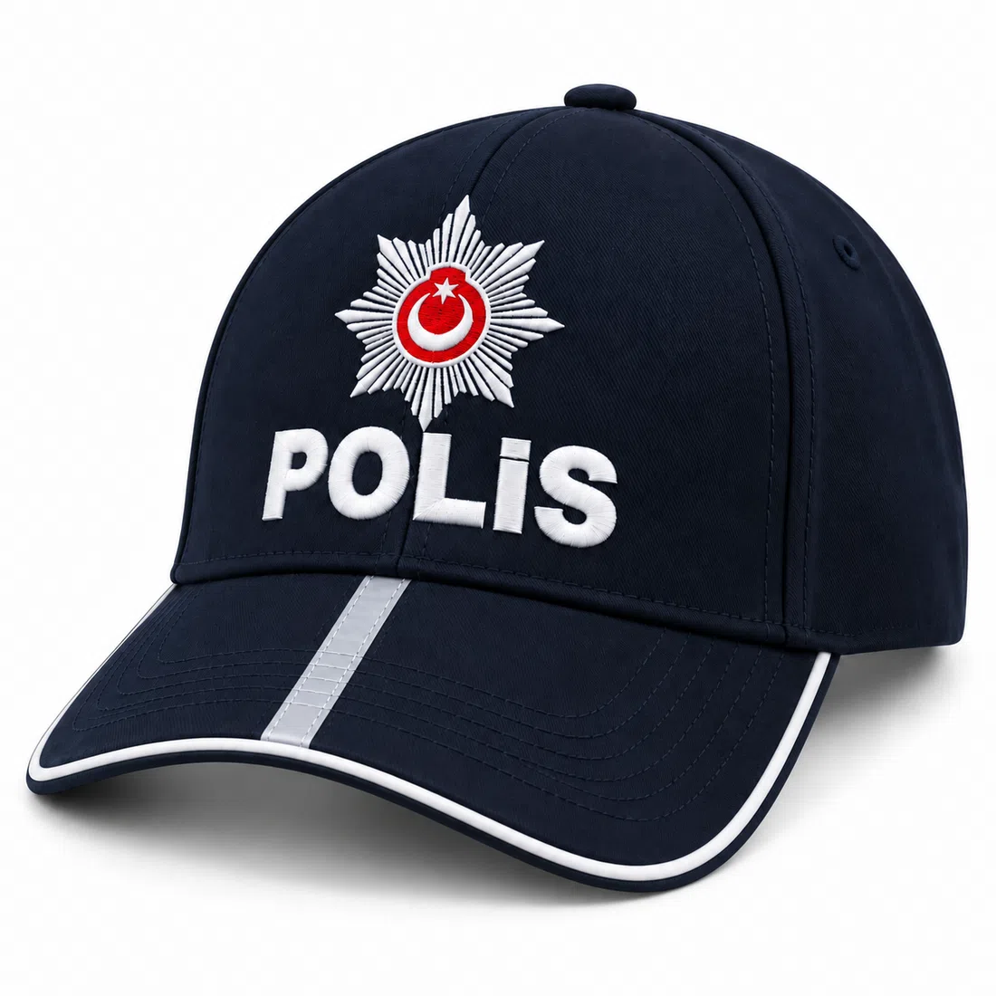 BUJE Türk Polis Armalı Lacivert Şapka