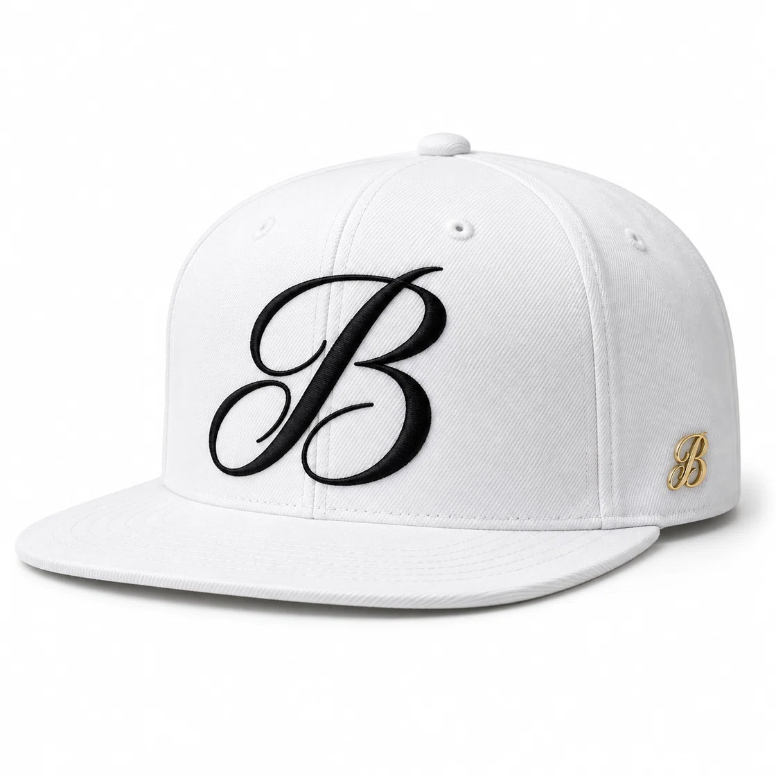 BUJE Beyaz Snapback · B Monogram Nakışı · fotoğraf 1/1