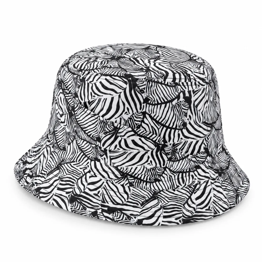 BUJE Siyah Beyaz Desenli Bucket
