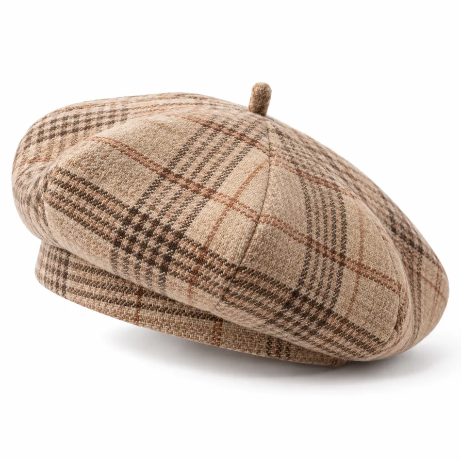 BUJE Bej Camel Ekose Heritage Bere