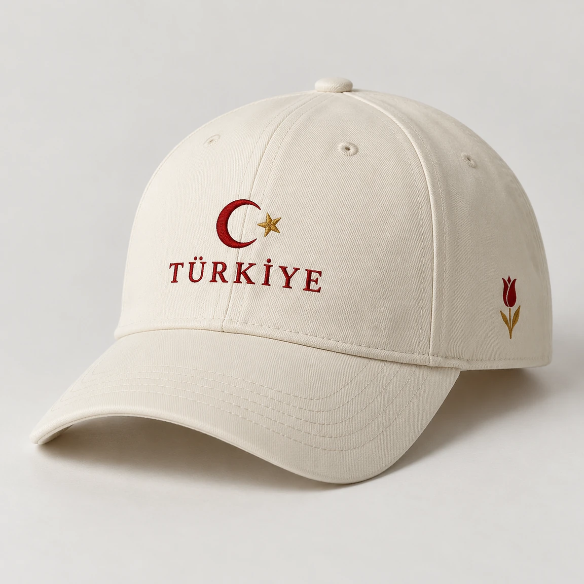 BUJE Türkiye Nakışı Cap – Krem – Seri 12