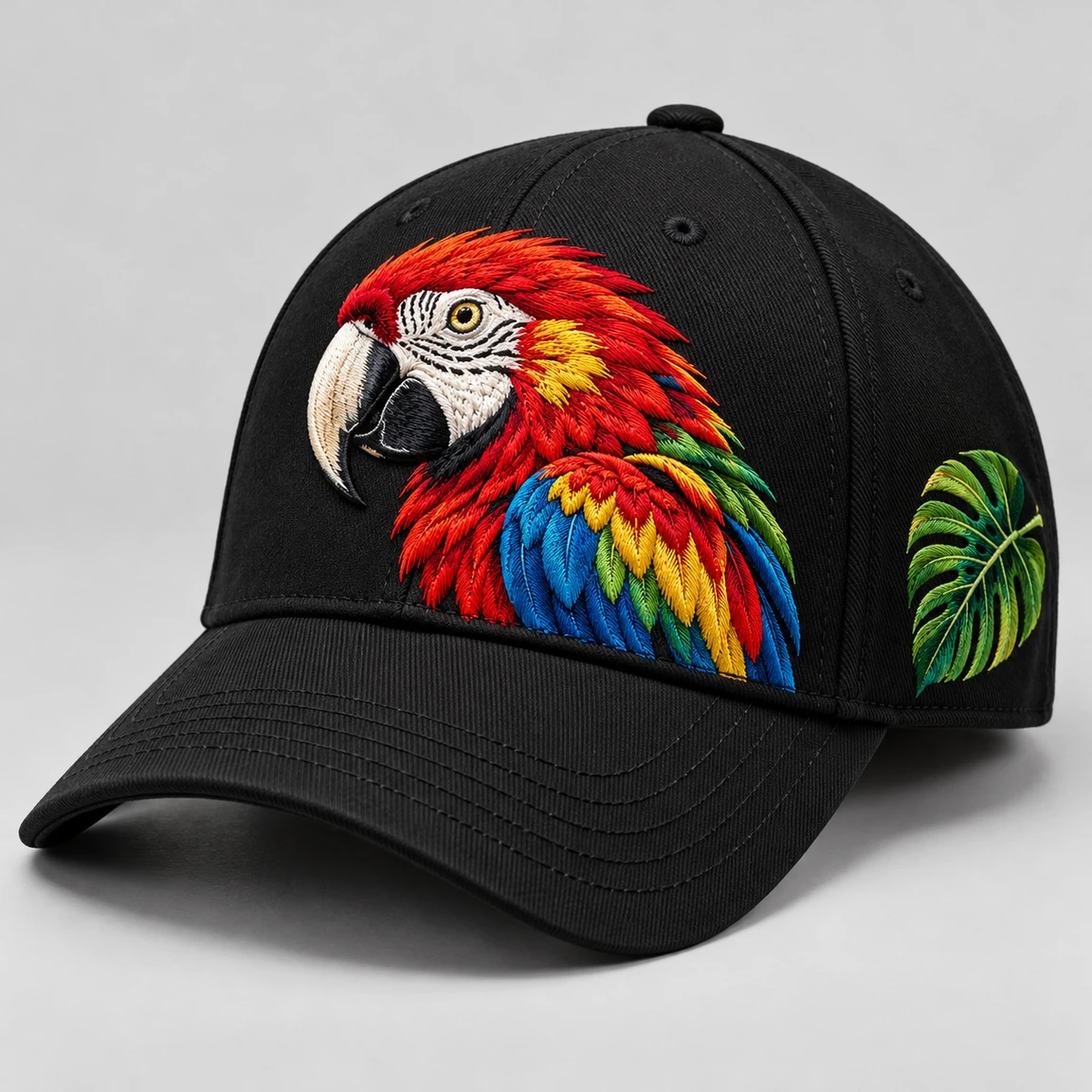 BUJE Tropikal Papağan Cap – Siyah – Seri 02