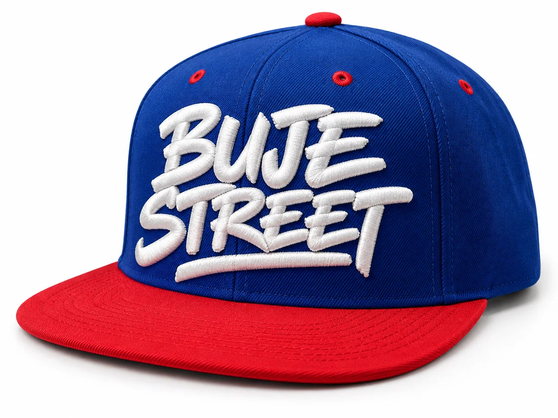 BUJE Mavi Kırmızı Street Şapkası